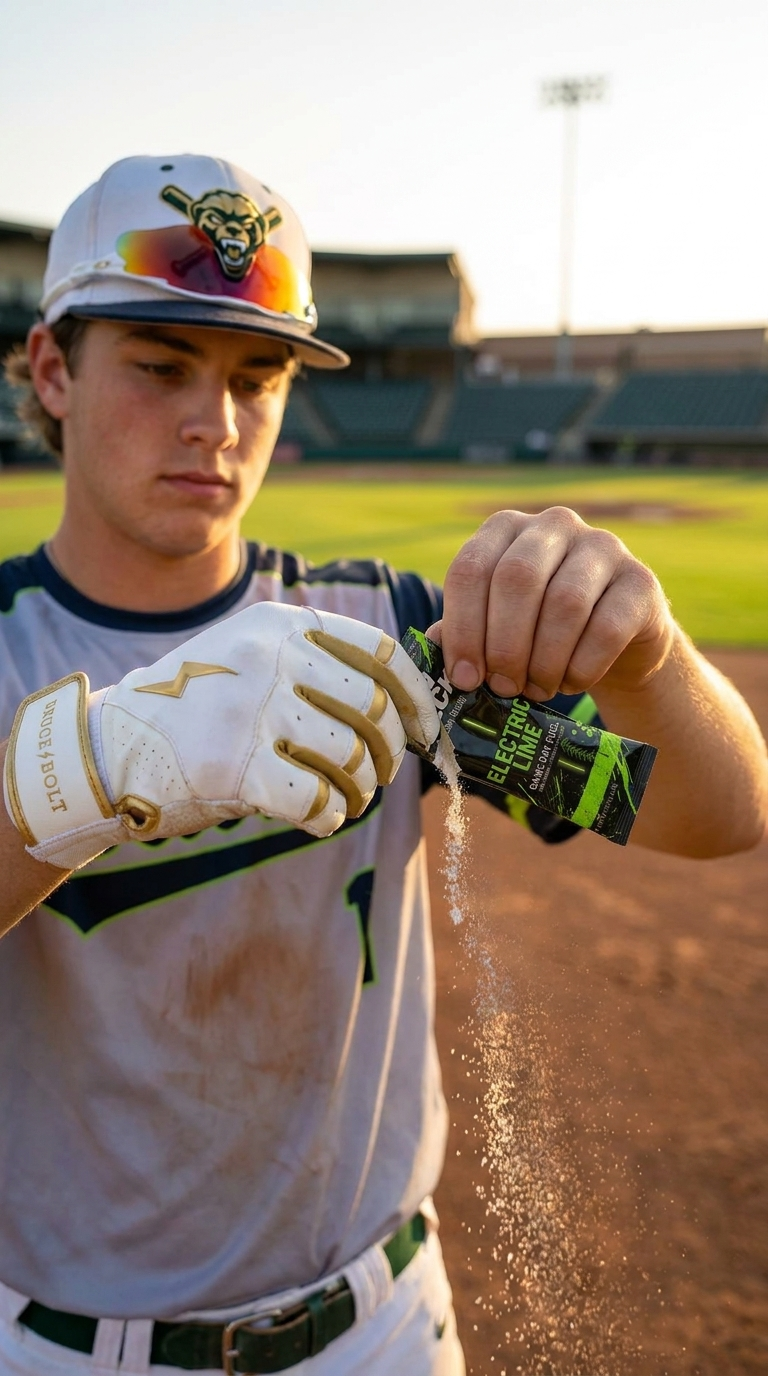 Ballplayer pouring On Deck Electric Lime electrolytes